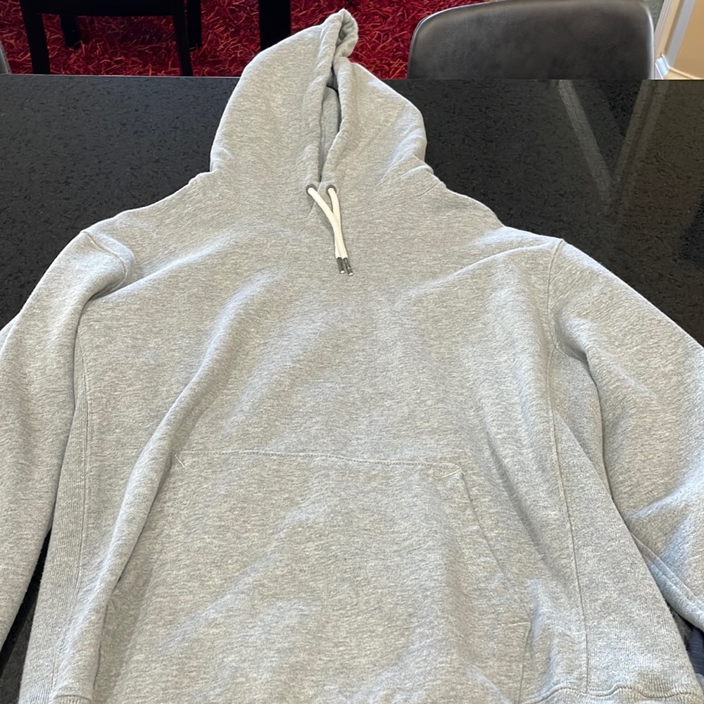 J. Crew vintage fleece hoodie M gray